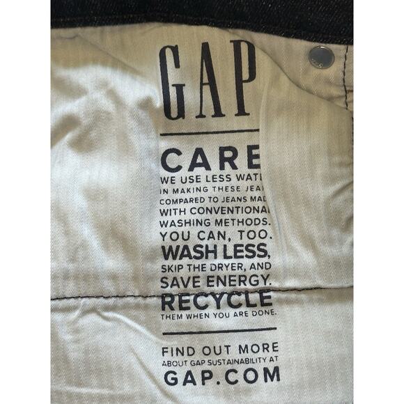 Gap Denim High-Rise ‘70’s Flare Jeans Size 32 Dark Indigo Stretch 32x35 14T - Picture 7 of 10